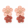 Double Floral Drop Earrings