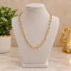 IKIKATA Bold Paperclip Chain Necklace